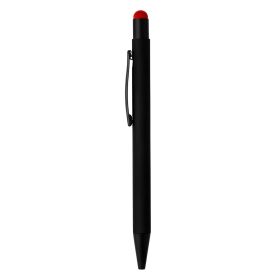 TITANIUM BLACK, metalna 'touch' hemijska olovka, crvena