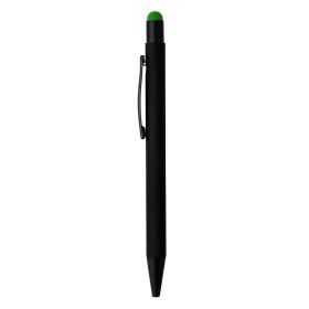 TITANIUM BLACK, metalna 'touch' hemijska olovka, svetlo zelena