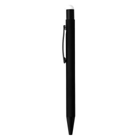 TITANIUM BLACK, metalna 'touch' hemijska olovka, bela