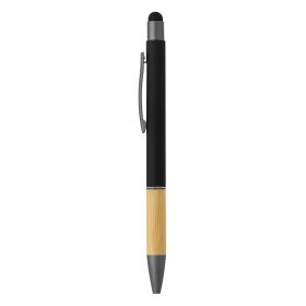 TITANIUM TOUCH BAMBOO, metalna 'touch' hemijska olovka, crna