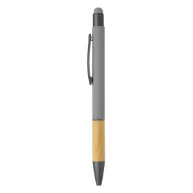 TITANIUM TOUCH BAMBOO, metalna 'touch' hemijska olovka, siva