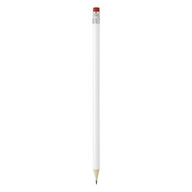 PIGMENT WHITE, drvena olovka hb sa gumicom, crvena