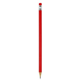 PIGMENT, drvena olovka hb sa gumicom, crvena