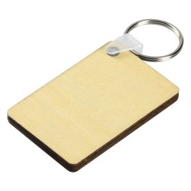 SUBLI PLY 6X4, privezak za ključeve od šper-ploče, bež