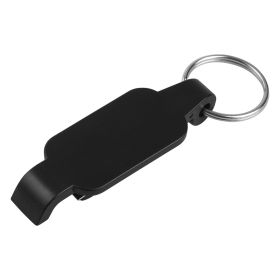 CLIPER, plastični privezak za ključeve sa funkcijom otvarača, crni