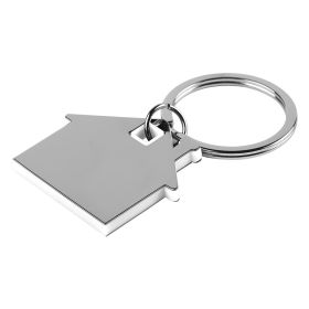 HUS, metalni privezak za ključeve, beli