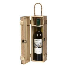 BAROQUE, drvena poklon kutija za flašu, bež