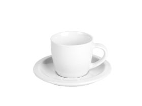 MOMENTO MINI, šolja od fine keramike i tacna za espresso kafu, 100 ml, bela