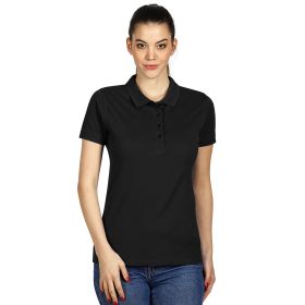 SUNNY, ženska pamučna polo majica, 180 g/m2, crna, XL