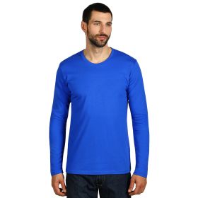 MAJOR, pamučna majica dugih rukava, 160 g/m2, rojal plava, 3XL