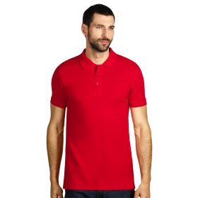 TOP GUN, pamučna polo majica, 210 g/m2, crvena, 3XL