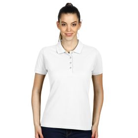 TOP GUN LADY, ženska pamučna polo majica, 210 g/m2, bela, XXL