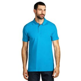 AZZURRO II, pamučna polo majica, 180 g/m2, tirkizno plava, 3XL