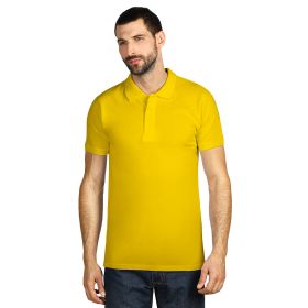 AZZURRO II, pamučna polo majica, 180 g/m2, žuta, 3XL