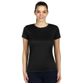 TEE LADY, ženska sportska majica kratkih rukava, 100 g/m2, crna, S