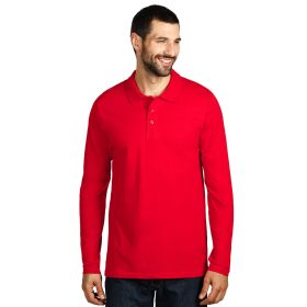 UNO LSL, pamučna polo majica dugih rukava, 180 g/m2, crvena, L