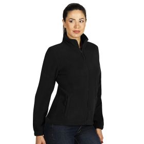 POLARIS LADY, ženska dukserica od brušenog polara, 280 g/m2, crna, XXL