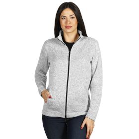 JUMPER, melirana dukserica sa visokom kragnom, 280 g/m2, pepeljasta, XL