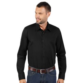 CLUB LSL MEN, muška košulja dugih rukava, crna, M