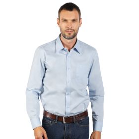 COMFORT LSL MEN, muška košulja dugih rukava, svetlo plava, 3XL