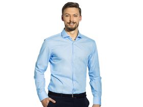 SHARP LSL MEN, muška košulja dugih rukava, svetlo plava, S