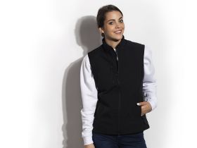 FEEDBACK WOMEN, ženski softshell prsluk, crni, S