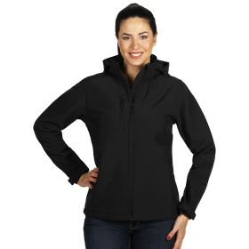 PROTECT WOMEN, ženska softshell jakna sa skidajućom kapuljačom crna, L
