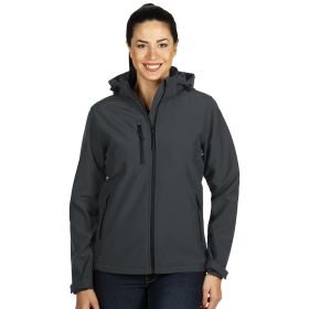 PROTECT WOMEN, ženska softshell jakna sa skidajućom kapuljačom tamno siva, XL