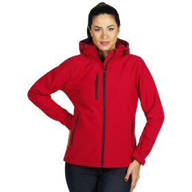 PROTECT WOMEN, ženska softshell jakna sa skidajućom kapuljačom crvena, XL