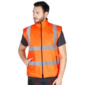 SAFETY DUO, sigurnosni prsluk sa dva lica, neon narandžasti, XL