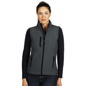 SKIPPER VEST WOMEN, ženski softshell prsluk, tamno sivi, L