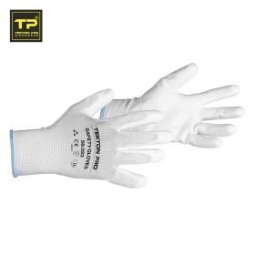 SAFETY GLOVES, zaštitne rukavice, bele, L