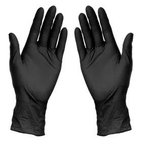 NITRILE GLOVES, nitrilne jednokratne rukavice, crne, L