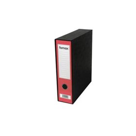 Registrator A4 kartonski crveni sa crnom kutijom - Prestige - Fornax