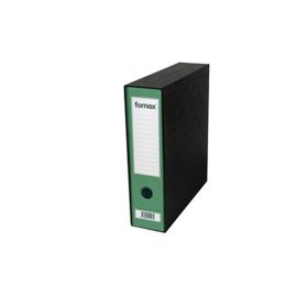 Registrator A4 kartonski zeleni sa crnom kutijom - Prestige - Fornax