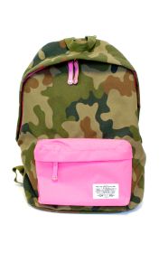 Školska torba Paso tamno maskirna 943942, roza džep