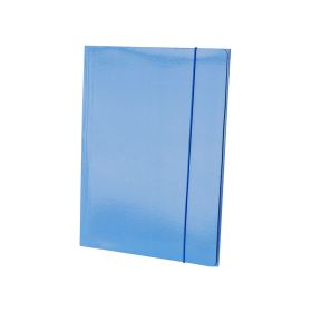Fascikla kartonska A4 plastificirana sa gumom plava