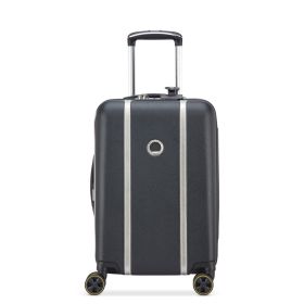 Kofer kabinski 55 cm, tvrdi, 4 tocka, prosiriv, crni/srebrno Cadence DELSEY