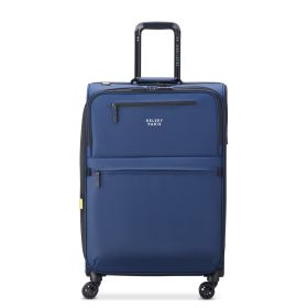 Kofer srednji 69 cm (M) meki plavi 4 točkića proširiv vodootporan Maubert 2.0 DELSEY