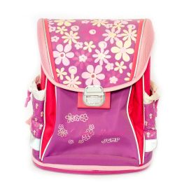 Školska torba Jump Cvetići 930816, roza ljubičista
