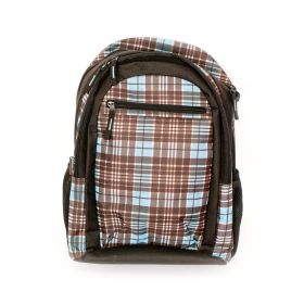 Školska torba Paso Bag for People 941420, karirana, plavo siva