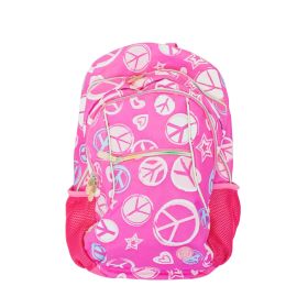 Školska torba Paso 941430, sa šarenim zipom, roza