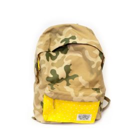 Školska torba Paso svetlo maskirna 944003, žuti džep